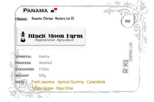 Panama-Black Moon Washed Geisha MYSTERY LOT25