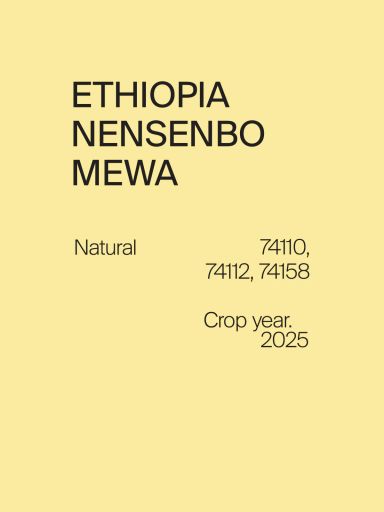 Ethiopia Nensenbo Mewa 74110, 74112, 74158 Natural