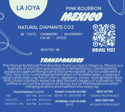 Mexico Pink Bourbon Natural Diamante