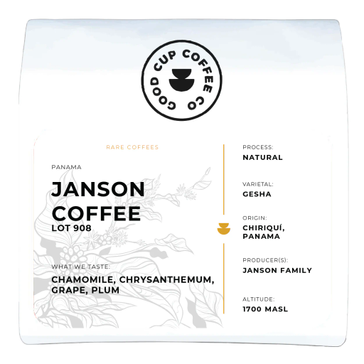 Panama Janson Lot 908 Gesha Natural Competition Lot