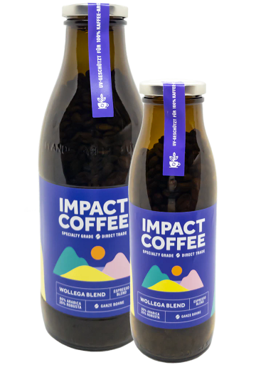 Wollega Blend Bio-Espressobohnen im Mehrwegglas