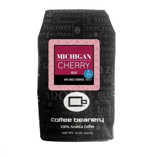 Michigan Cherry Flavored Swiss Water Process Decaf Coffee