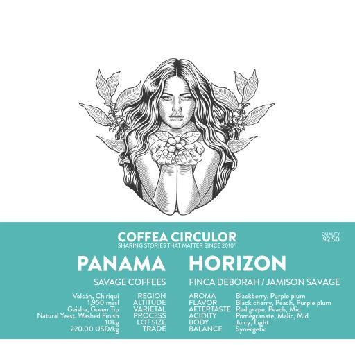 PANAMA Savage Coffees Finca Deborah Geisha Horizon Natural Yeast Washed Finish