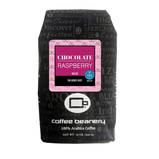Chocolate Raspberry Flavored SWP Decaf Coffee