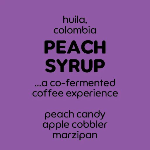 Peach Syrup Co-Ferment