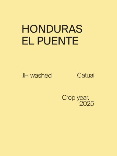 Honduras El Puente Catuai JH Washed