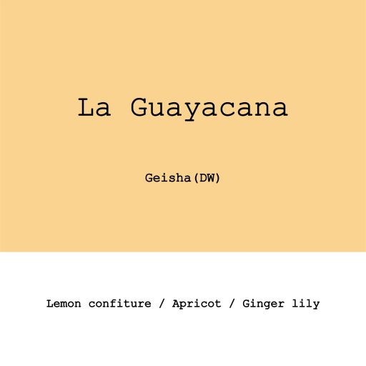 Colombia La Guayacana Geisha Double Fermentation Washed
