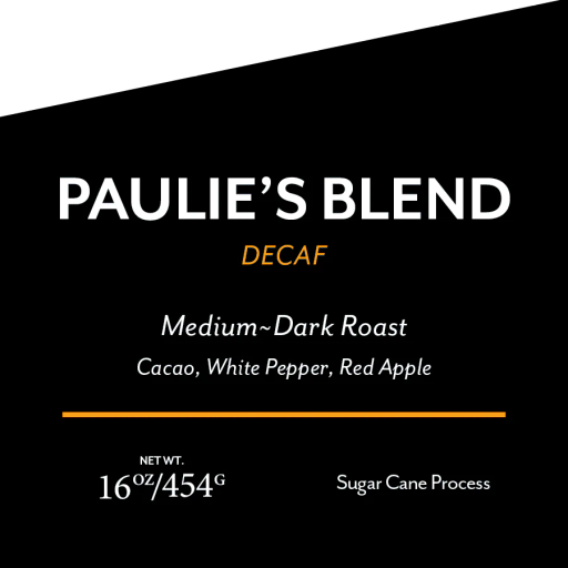 Decaf Paulie's Blend