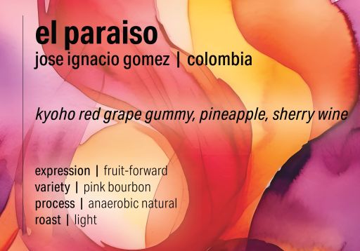 Jose Gomez Natural Pink Bourbon - El Paraíso