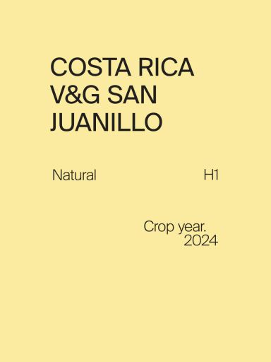 Costa Rica V&G H1 Slow Dry Natural