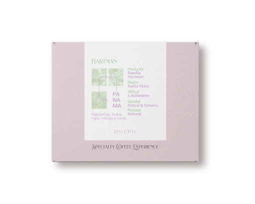 Hartmann. Natural . Café de Panamá