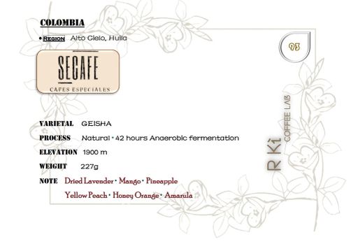 Colombia-Alto Cielo Geisha Natural