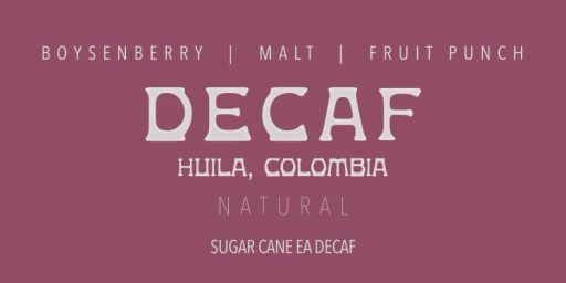 EA Decaf Natural Colombia