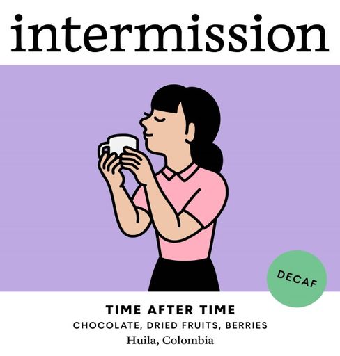 TIME AFTER TIME, Washed, Colombia – Decaf