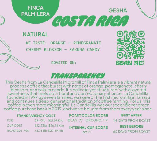 Costa Rica Geisha Natural