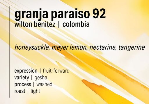 Granja Paraíso 92 - Washed Gesha