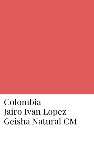 Colombia La Estrella Jairo Ivan Lopez Geisha