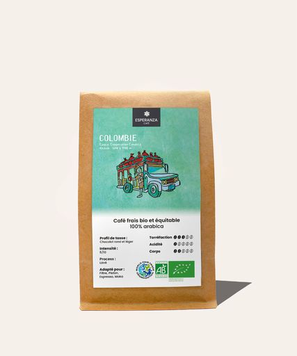 Colombie Cauca, Coopérative Cosurca lavé