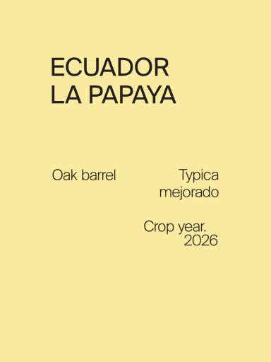 Ecuador La Papaya Typica Mejorado Oak Barrel