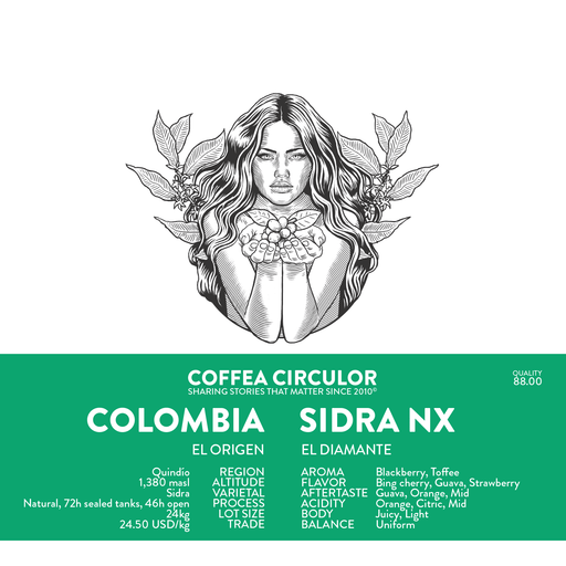 COLOMBIA El Diamante Sidra Natural NX