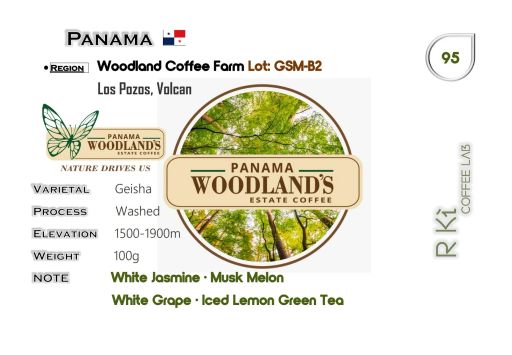 Panama-Woodland Coffee Farm-Geisha Washed Lot GSM-B2