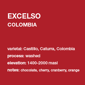 **NEW** COLOMBIA Excelso