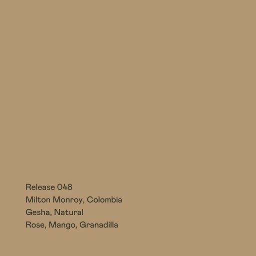 Release 048 - Milton Monroy, Gesha Natural