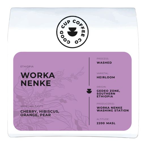 Ethiopia Gedeo Yirgacheffe Gedeb Worka Nenke Washed G1