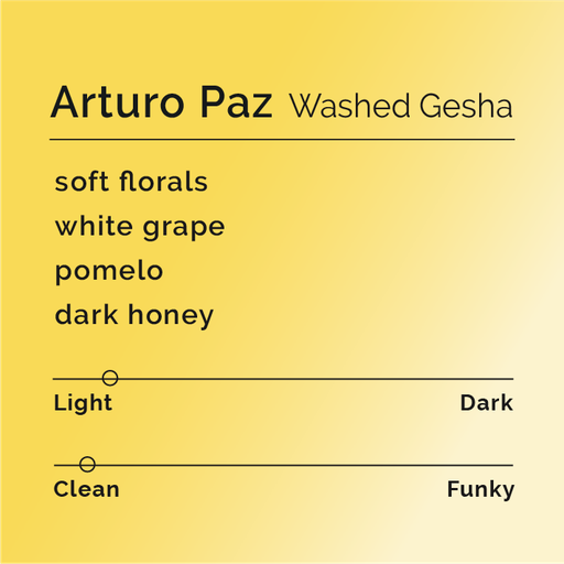 Arturo Paz - Washed Gesha