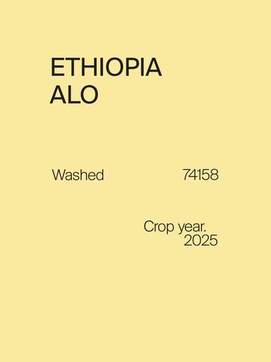 Ethiopia Alo 74158 Washed